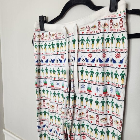 HANNA ANDERSSON Elf Print Holiday Christmas Jogger Pajama Bottoms - Picture 2 of 3